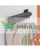 Сгъваема сушилня за дрехи за стенен монтаж разтегателна стойка за дрехи